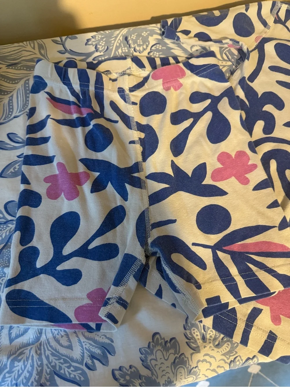 Hanna Andersson Organic Cotton PJ Set Blue 130 cm Size 8